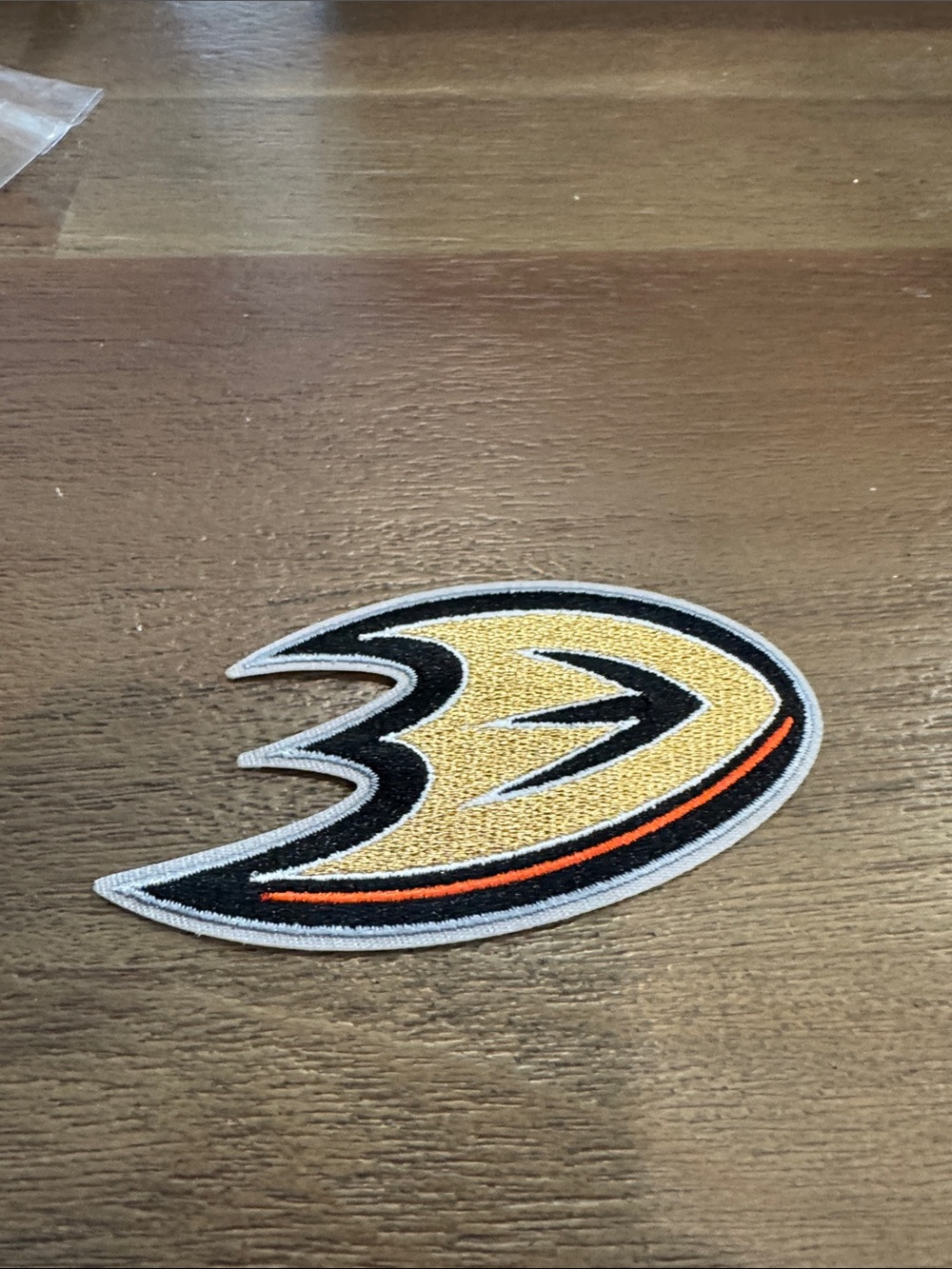 Anaheim Ducks - Embroidered Patch - Gold and Black Team Logo